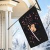 2D Flat - 2D Flat - 1pc 2D Flat, Decorative Banner, Japanese Samurai Cherry Blossom Swordsman Pattern Single-Sided Printed Flag, National Style Anime