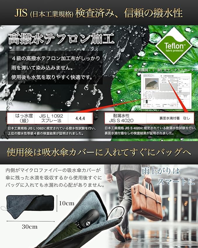 Value Umbrella Cover Folding Automatic Opening and Folding and with Great Value GDEEL [JIS Standard] "Great Included" Umbrella, Durable, Lightweight,