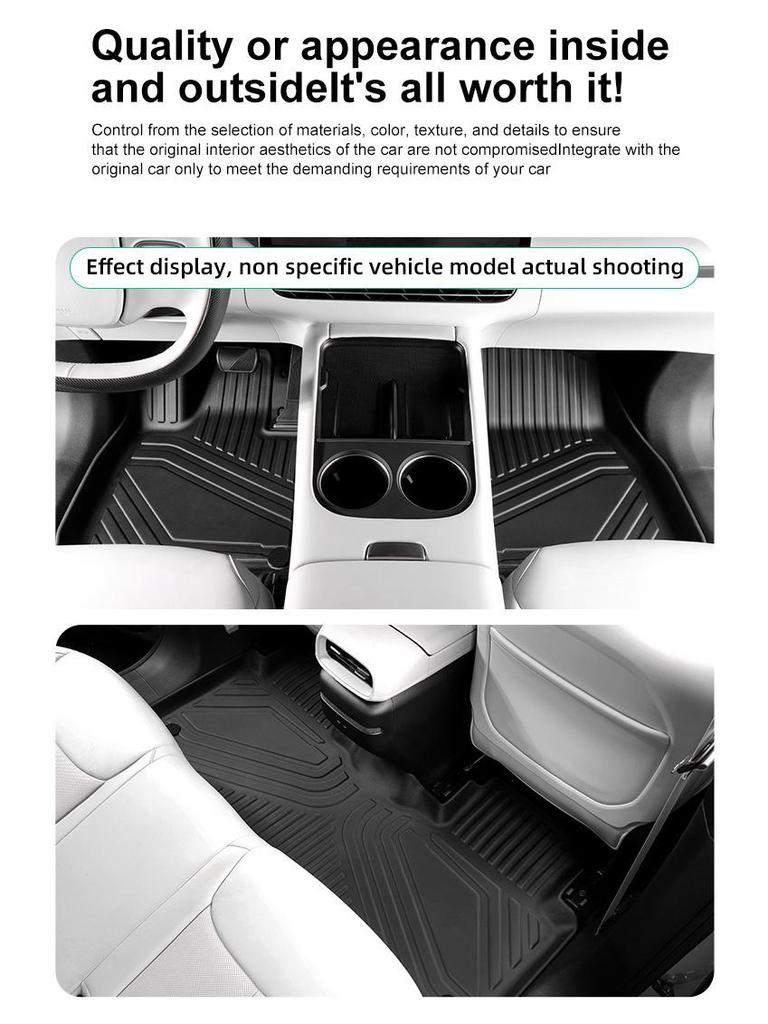 Nissan Kicks Floor Mats: TPE Vehicle-Specific Mats for Trunk and Interior - Fits 25 Models, Cross-Border Compatible.