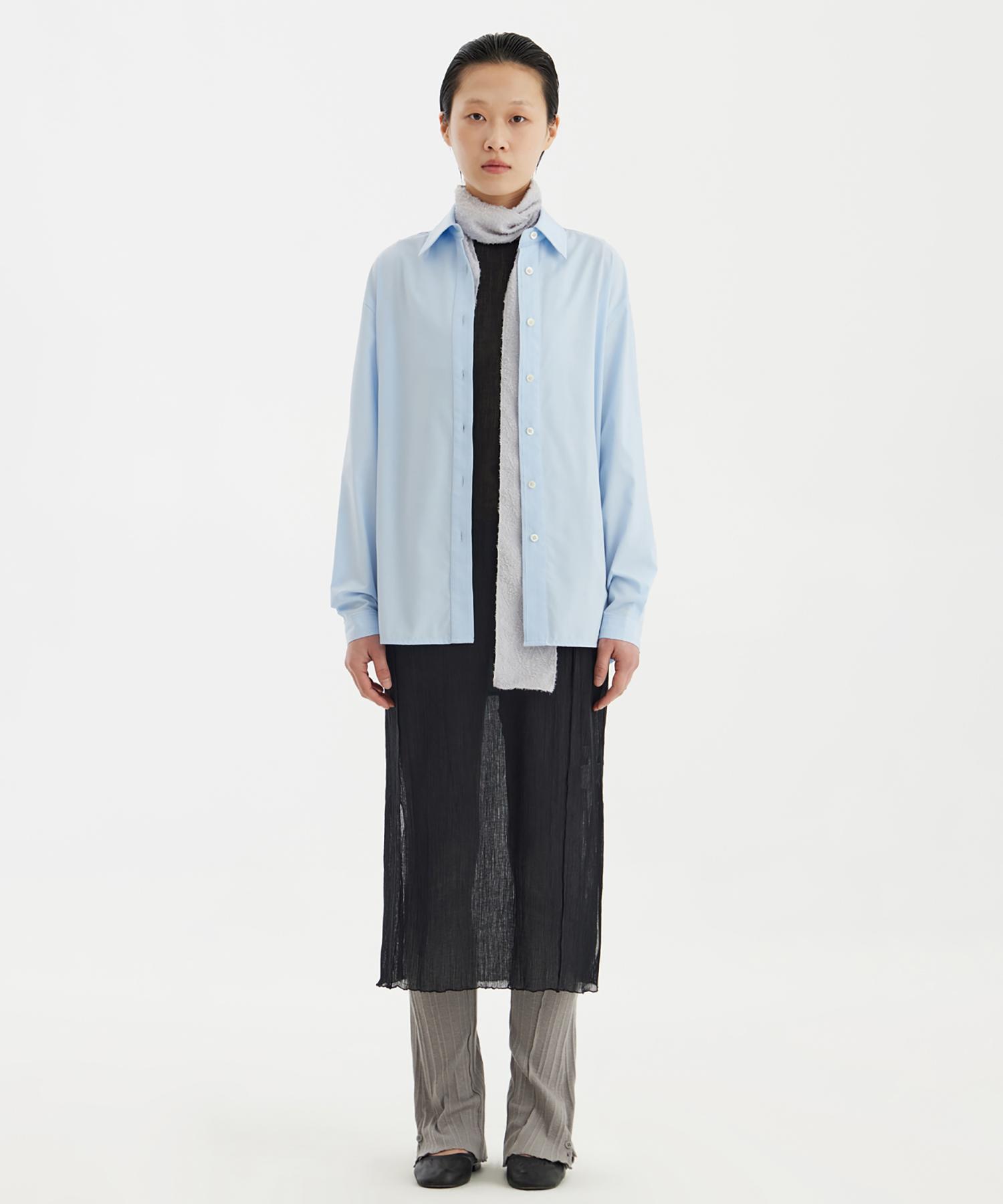 Youth Cut-Off Loosed Shirt – Light Blue Light Blue/S