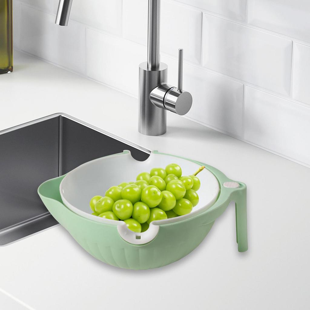 Layer Kitchen Colander Bowl for Efficient Food Straining and Cleaning