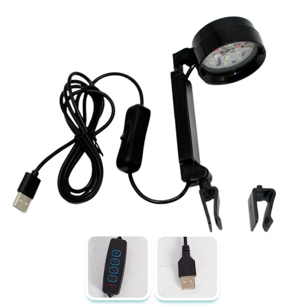 Universal LED Aquarium Light Adjustable Special Small Round Light  For Water Plants