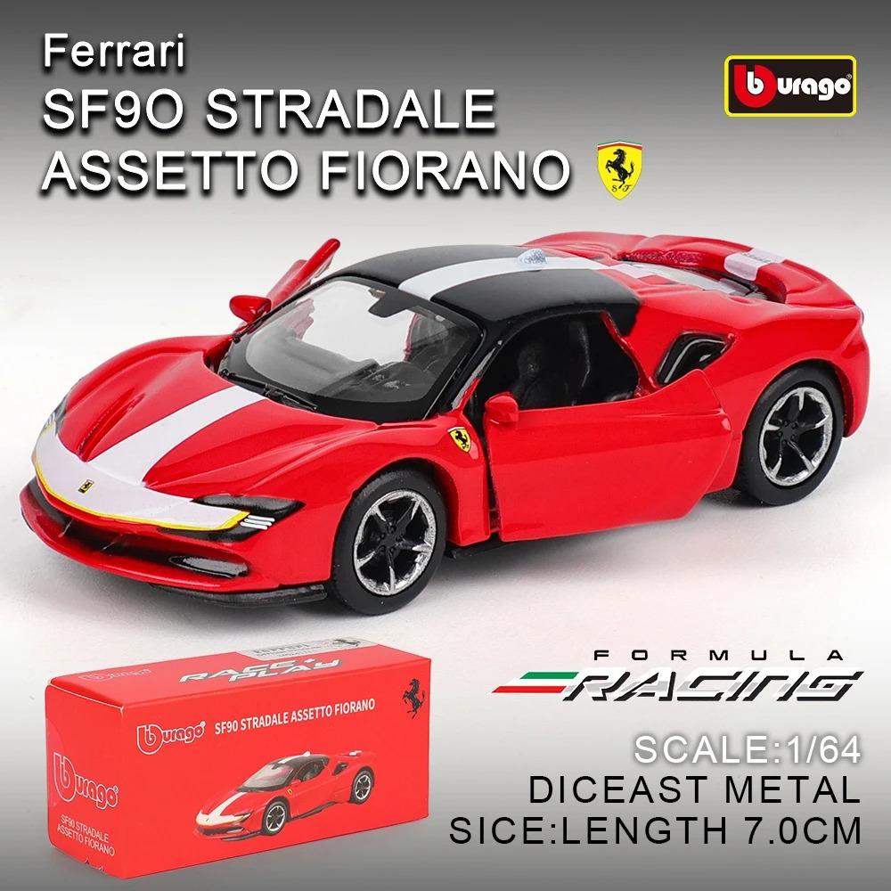Bburago 1:64 véritables modèles de voiture Ferrari SP1 812 COMPETIZIONE ENZO F40 F12TDF SF90 série jouets cadeau de Noël pour garçon enfants