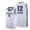 Memphis Grizzlies Ja Morant 12 Retro City Edition Basketbalový dres Zelený Unisex Bavlna Sportovní oblečení Muži Ženy