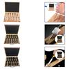 Woodworking Carving Chisel Set CRV 60 Steel Blade Wooden Handle with Box for Carved Tool Kitchen and DIY Engraving Tasks