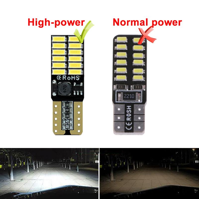 2pcs/1pc W5W LED T10 Led Canbus 168 194 LED Bulb 26SMD 4014 LED Car Interior Map Dome Lights Parking Light Auto License Plate Lamp