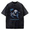 Jujutsu Kaisen cotton Vintage Washed t-shirt teen Pop Culture streetwear Comfortable hip hop tshirt harajuku Classic Pastel