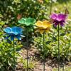 Handcrafted Metal Garden Birdbath Weather Resistant Bee Watering Station  Lawn Decor