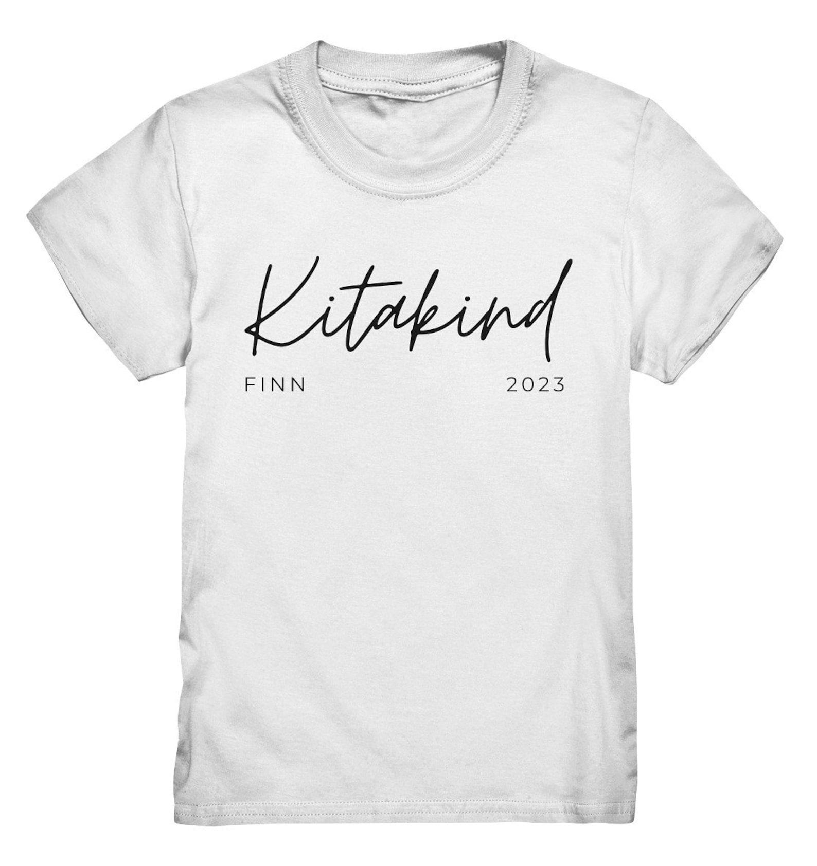 T-Shirt Kitakind Kindergarten Child Personalized Girls Boys Kindergarten Name Personalized Gift - Kids Premium Shirt S