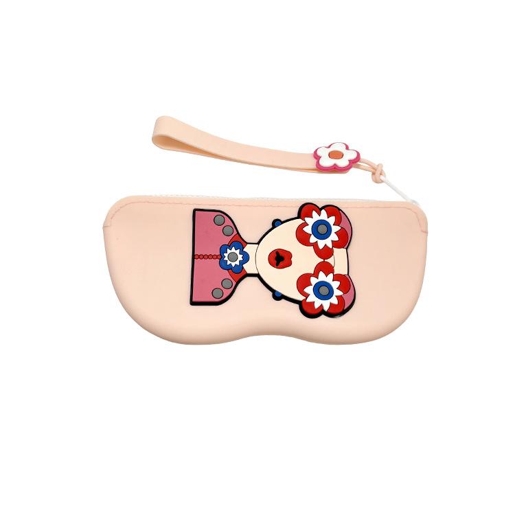 1Pc New Silicone Glasses Bag Portable Fashion DIY Sunglasses Sunglasses Protection Glasses Case Hanging Bag Glasses Bag
