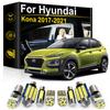 For Hyundai Kona 2017 2018 2019 2020 2021 Parts Accessories Car Interior LED Lights Canbus Map Dome Trunk License Plate Lamp Dome Lights 6