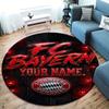 Bayern Munich Fan Gear Custom Name Round Area Rug Carpet Rug For Living Room Bedroom Sofa Playroom Decor Nonslip Floor Mat