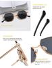 2023 Unisex Retro Polygonal Sunglasses - Classic Metal Design for Men & Women