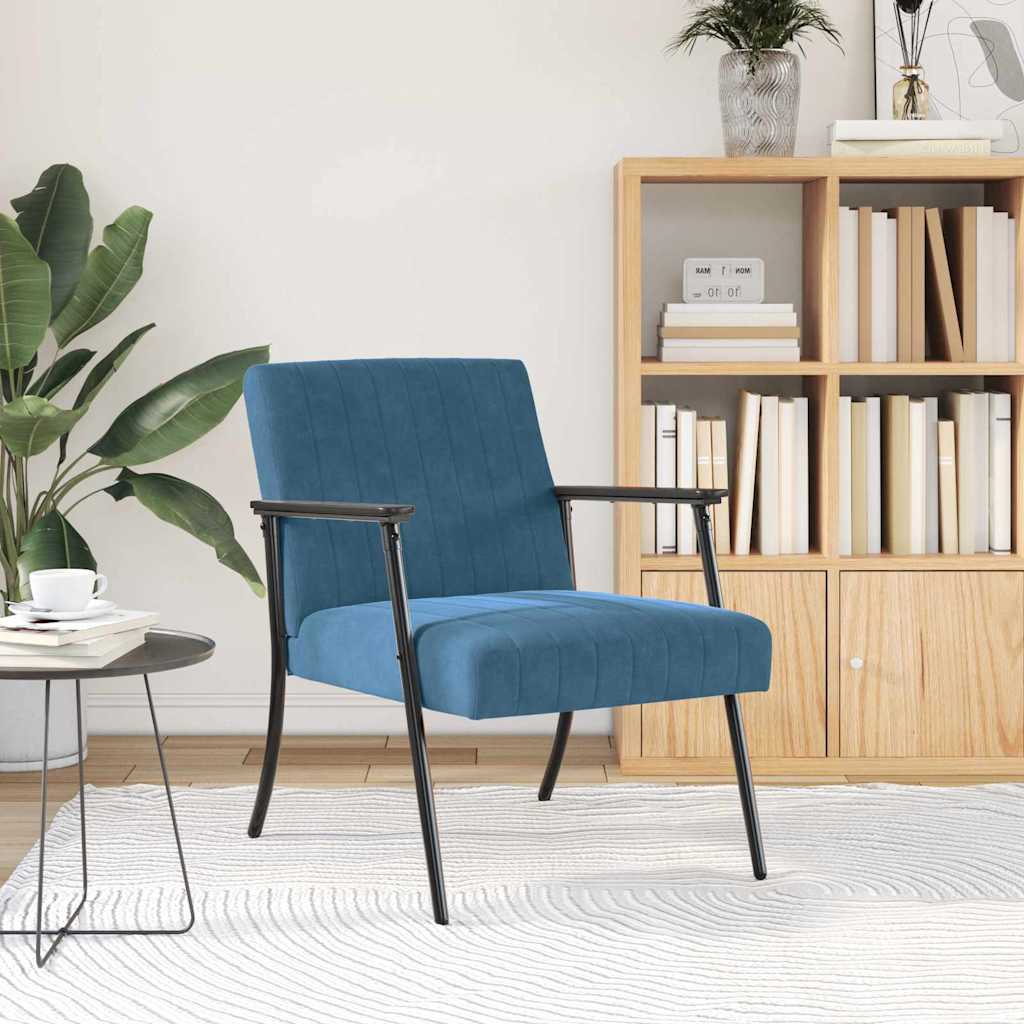 Armchair Blue 59 x 75 x 78 cm Velvet
