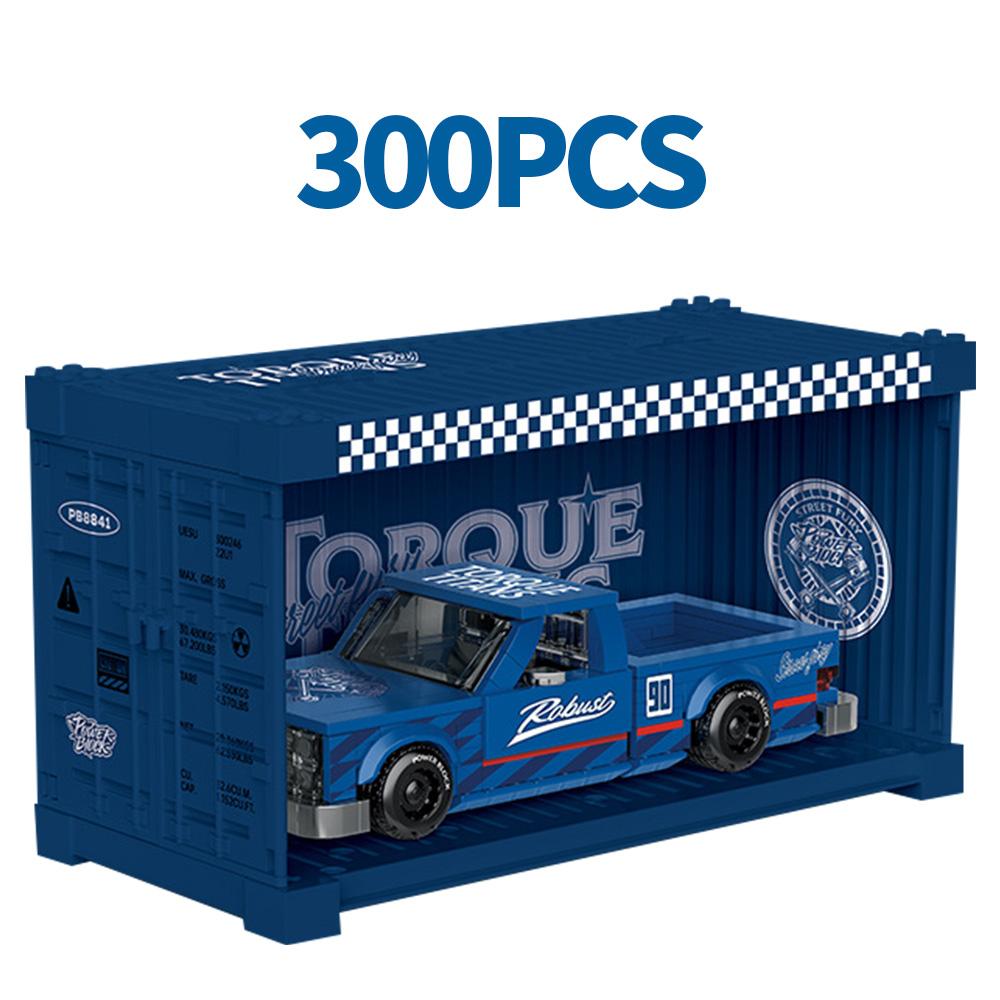Non-Toxic City Technical Vintage Pickup Truck Car Series Building Blocks Moc Container Trucks Model Bricks Diy Toys For Kids Birthday Gift