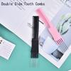 Oil Head Curly Comb Men Double Side Tooth Combs Steel Needle Fork Combs