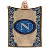 Blue Ornate "N" Emblem Blanket for All Seasons Blanket Lunch Break Throw Gift