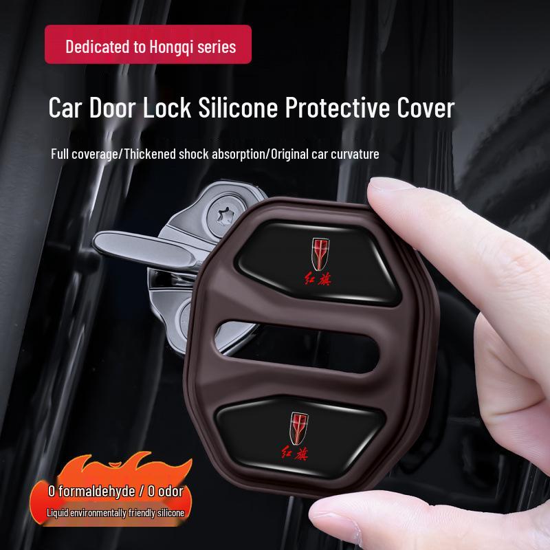 Hongqi H6 EH7 Tiangong 05/08/HS3 Silicone Door Lock Cover for Shock Absorption and Sound Insulation