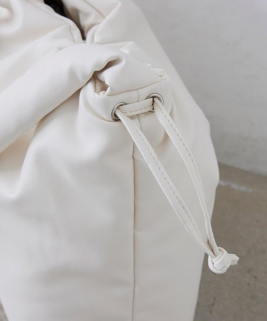 EFOLE Gepolsterte Kordelzug-Tragetasche aus Kunstleder für Damen