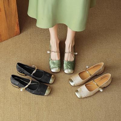 Color Matching Small Leather Shoes Mary Jane Women's Shoes Shoes Single Shoes Women's New Models