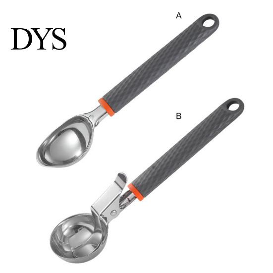 Hard Ice Cream Cutter Scoop with Trigger Stainless Steel Scooper Non-Stick Easy To Clean Handle Versatile Kitchen Tool for Home Dessert Shops