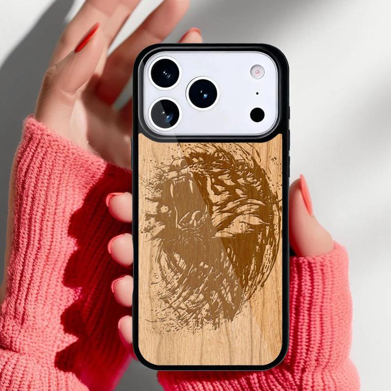 Natural Bamboo Wood pattern Phone Case for iPhone 17 Air 16e 15 14 13 Pro Max Back Cover for 12 11 Pro Coque
