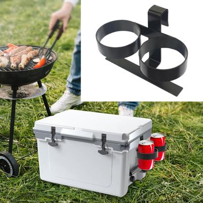 Double Slot Drink Holder Attachment Accessories Picnic Drinks Cup Accessory Easy To