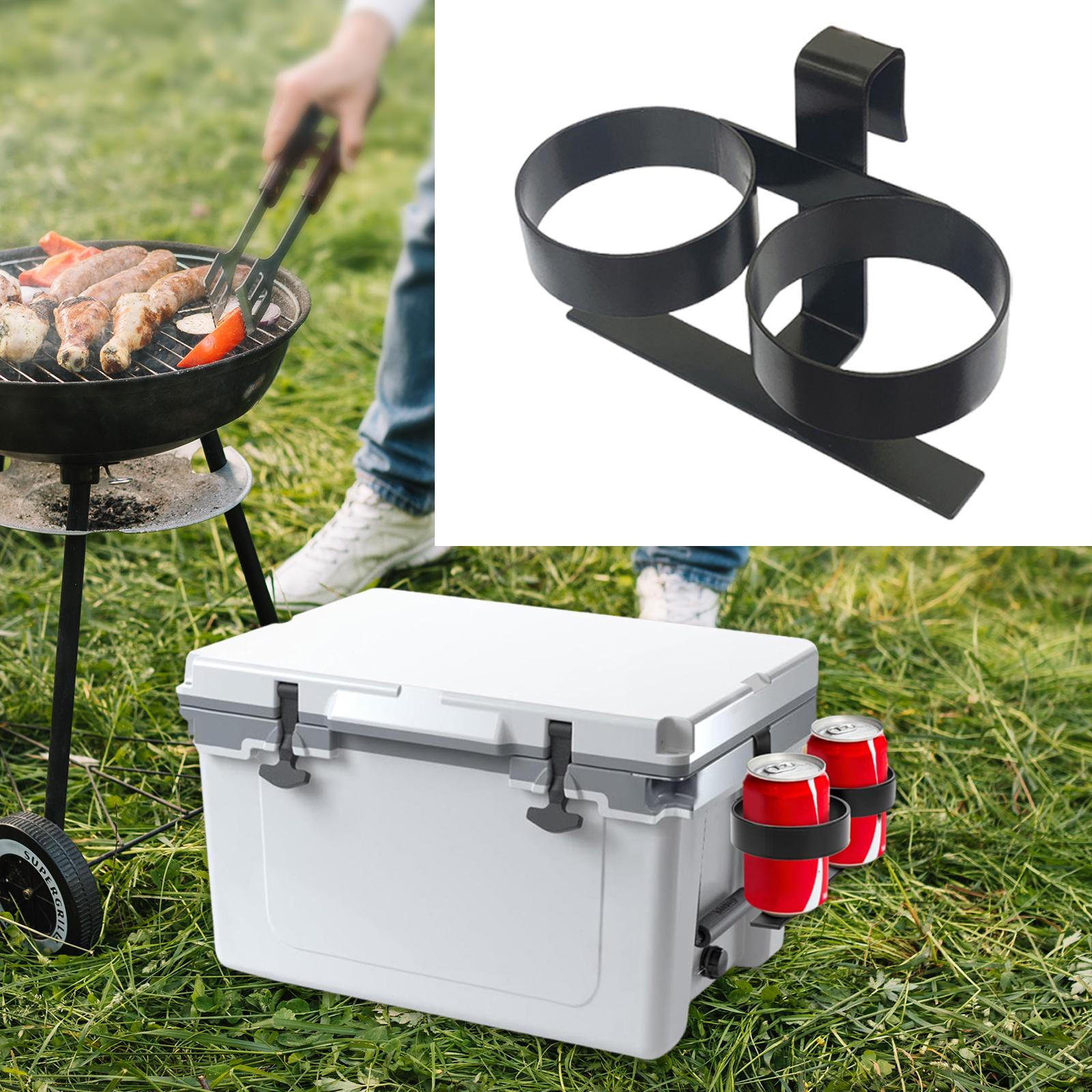 

Double Slot Drink Holder Attachment Accessories Picnic Drinks Cup Accessory Easy to