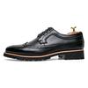 British Men's Leather Shoes Derbies Business Casual Shoes Brogue