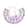 Lace Bow Floral Pet Bib Saliva Towel For Cat Dog Neck Scarf