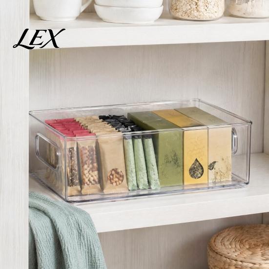 Desktop Storage Box Box, Clear PET Drawers Organizer, Stackable Space Modern Accessory Case Saving Case, for Office Stationery And Makeup Supplies