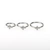 Raccon Raccoon Cross Seamless Ring Titanium Steel Lip Ring Buckle Ear Bone Stud Fashion Sexy Ins Piercing Jewelry