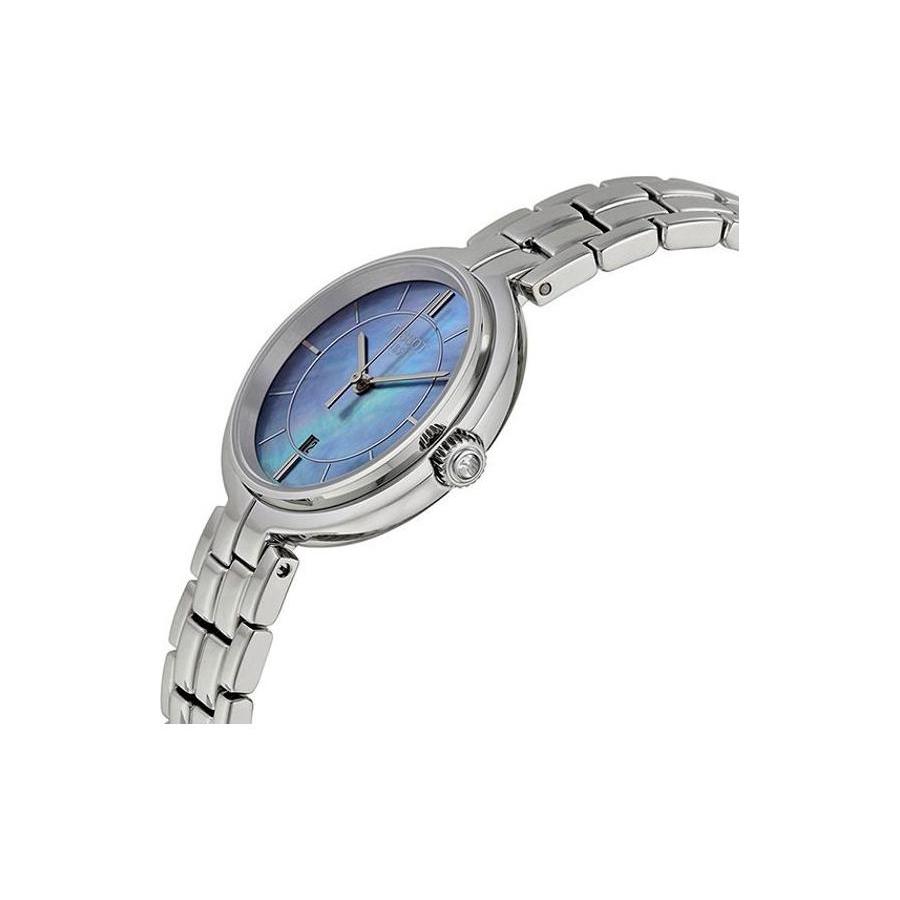 Tissot Flamenco Kollektion Quarzuhr Damen 26mm Blaues Zifferblatt Edelstahlgehäuse T094.210.11.121.00
