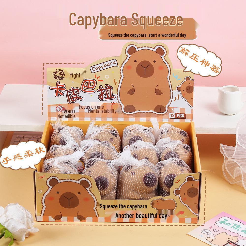 Capybara Squeeze Toy: Quirky Stress Relief Doll for Students