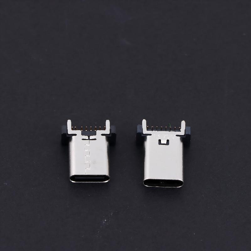 Type C USB Female Socket 16Pin Vertical Mount Enhanced Connection for Gaming Console Repair