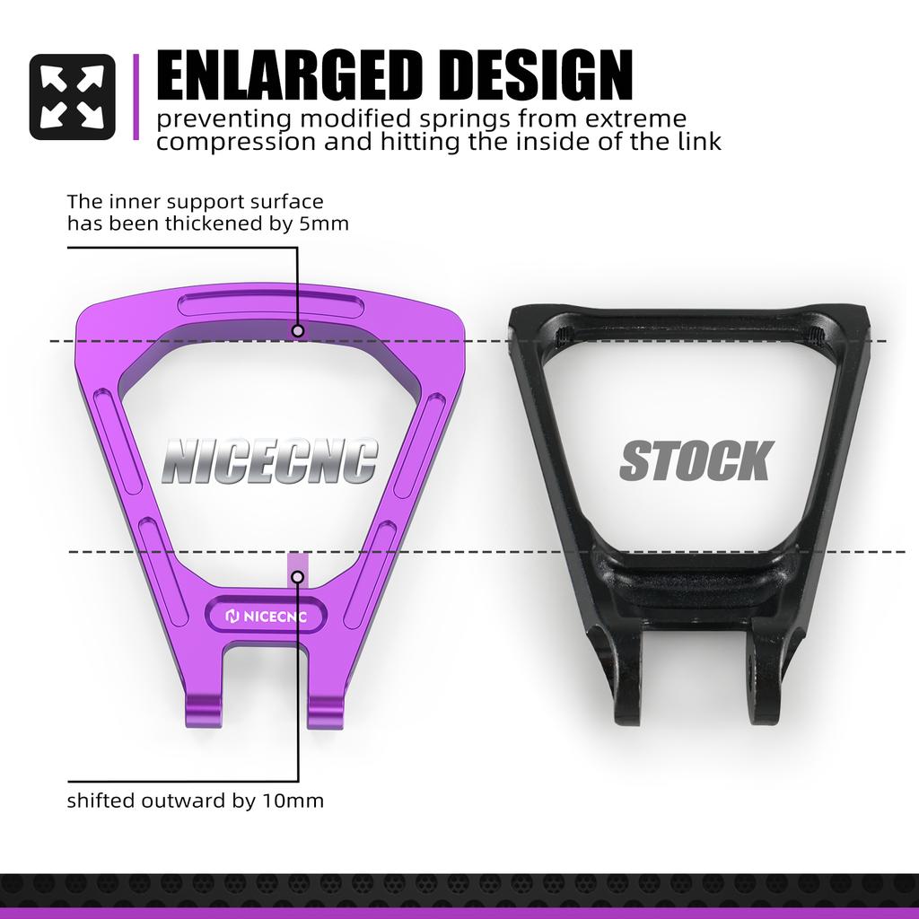 NICECNC For Surron Light Bee X S L1E For Segway X160 X260 Rear Shock Absorber Triangle Link Bracket Aluminum Electric Dirt Bike
