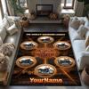 Harley-davidson Motorcycles Customize Your Name Floor Rug Office Rug Design for Outdoor Dormitory Balcony Playrooms Anti-slip Rug Office home decor