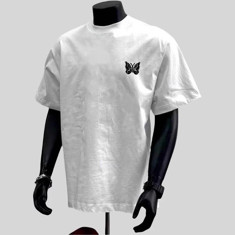 Short Sleeve Cotton Men'S Printed T-Shirt Trend Men'S And Women'S Versatile Crew Neck T-Shirt Men'S