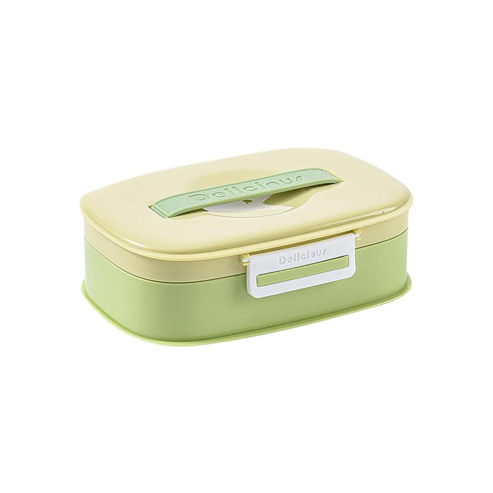 Stainless steel Lunch Box With Tableware Children's Lunch Box Portable Bento Box Microwavable Food Containers