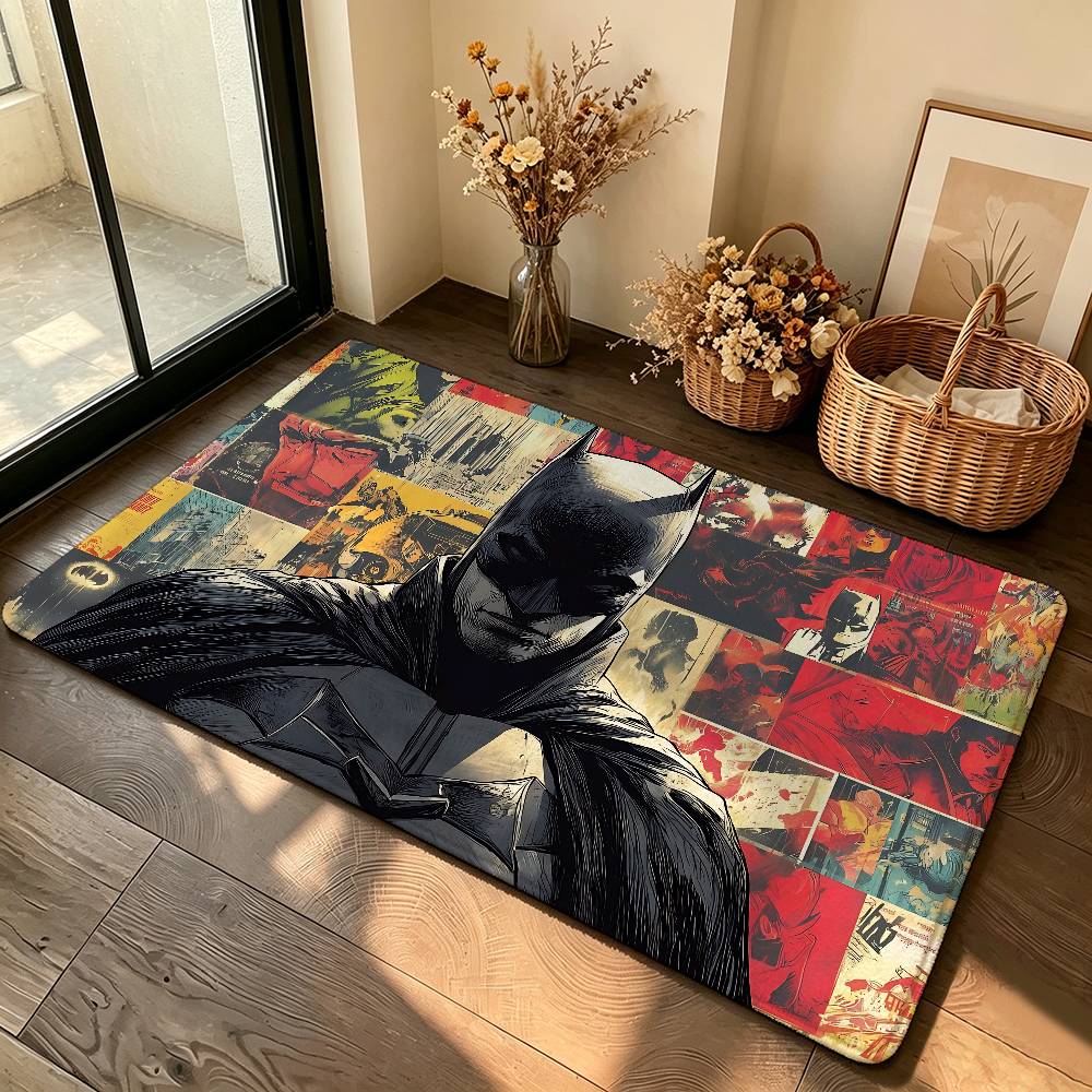 Classic B-BatmanS Carpet Bathroom Anti-slip Mat Door Mat Home Decoration Mat Entrance Door Mat Scratch-resistant Door Mat