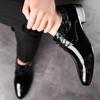 Lässige Business-Schuhe für Herren, formelle Schnürschuhe, Brogue-Schuhe aus schwarzem PU-Leder für Herren, Hochzeit, Party, Büro, Oxfords