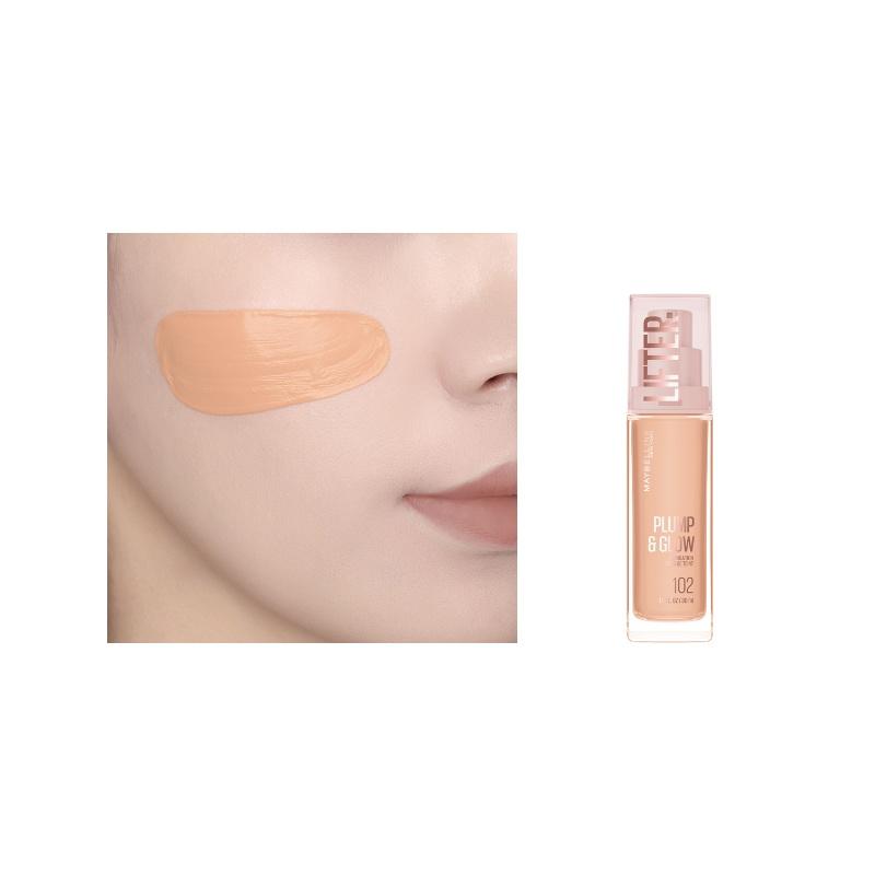 Maybelline Foundation Natural Clear Glow Liquid Foundation-102 30ml