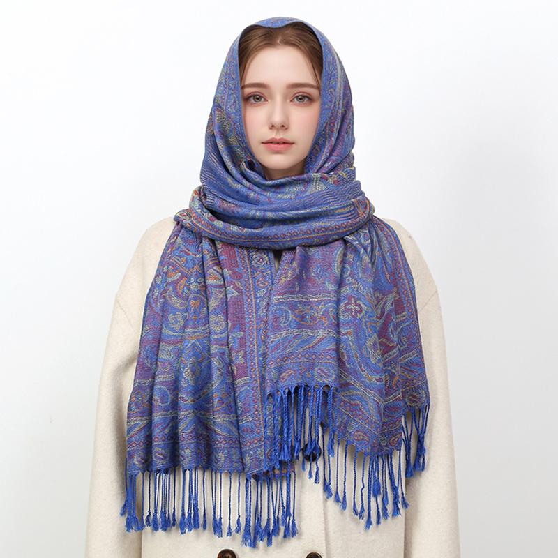 Autumn And Winter Travel Warm Cashmere Shawl Scarf Fashion Women Luxury Print Pashmina Blanket Wraps Female Poncho Bufanda