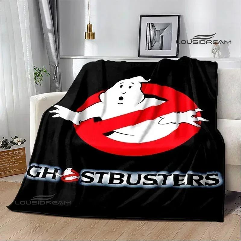 Coperta Stampata Cartoon G-Ghostbusters Calde Coperte in Flanella Morbide e Confortevoli Coperta da Casa Viaggio Fodere per Letto Regalo di Compleanno