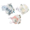 Wedding Bouquets for Bride Soft Ribbon Bridal Bridesmaid Holding Flowers Artificial Rose for Wedding