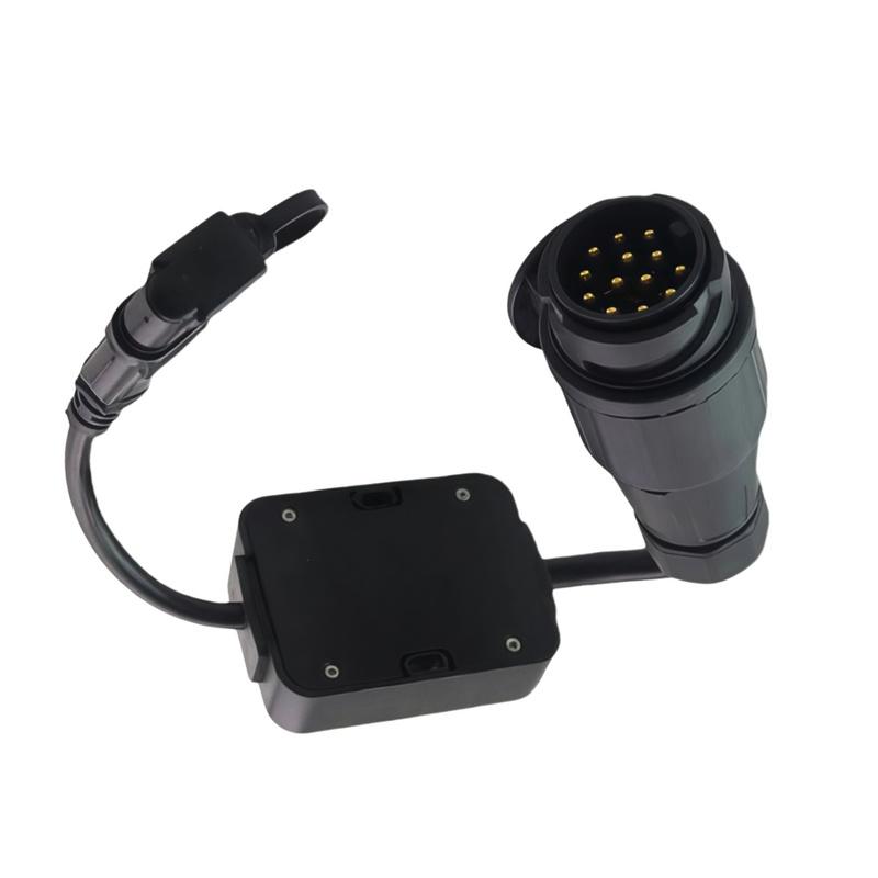 European 13 Pin To FOR AMERICAN 4 Pin Trailer Connector Adapter With Brake Connector Trailer Light Electrical Converter