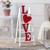 Valentines Day Love Ladder Tabletop Decoration Wood Sign for Romantics Home Wedding Parties Table Centerpieces Decors