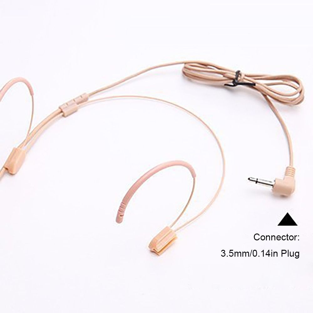 3.5mm Plug Headworn Microphone Adjustable Soft Tube Clear Audio Condenser Microphone Versatile Wired Connection