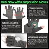LetsLife Unisex Compression Gloves, Comfortable Fit, Fingerless Design, Breathable Quick-Drying Fabric, Fatigue Relief and Joint Support
