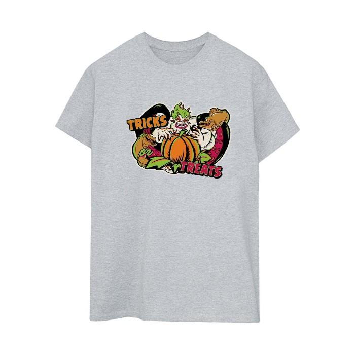 Disney Womens/Ladies Trick Or Treat Ursula Villains Boyfriend T-Shirt